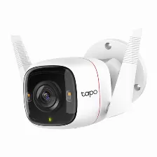 Camara Ip Tp-link, Tapo C320ws, Bala, 4mp 2k, Ir 30m, Exterior, Ip66, Microfono, Micro Sd, Wifi